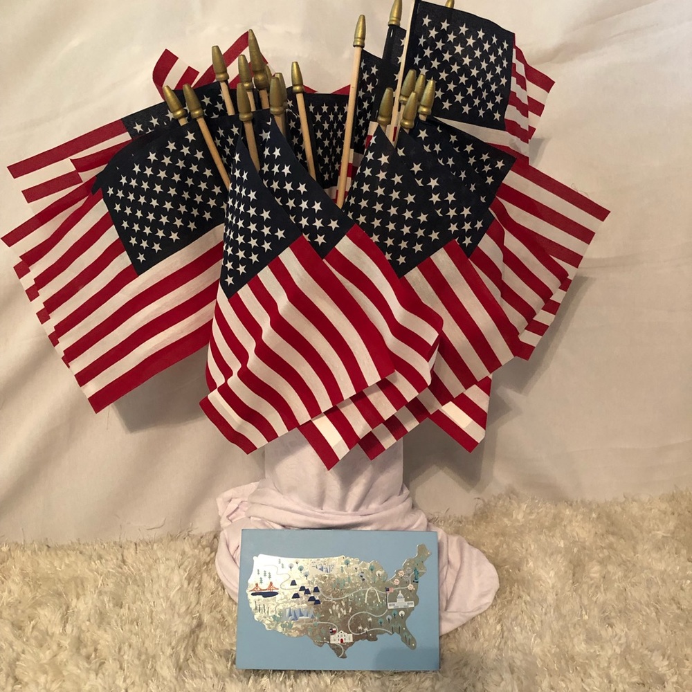 American Flag Bundle & Roadtrip Sign
